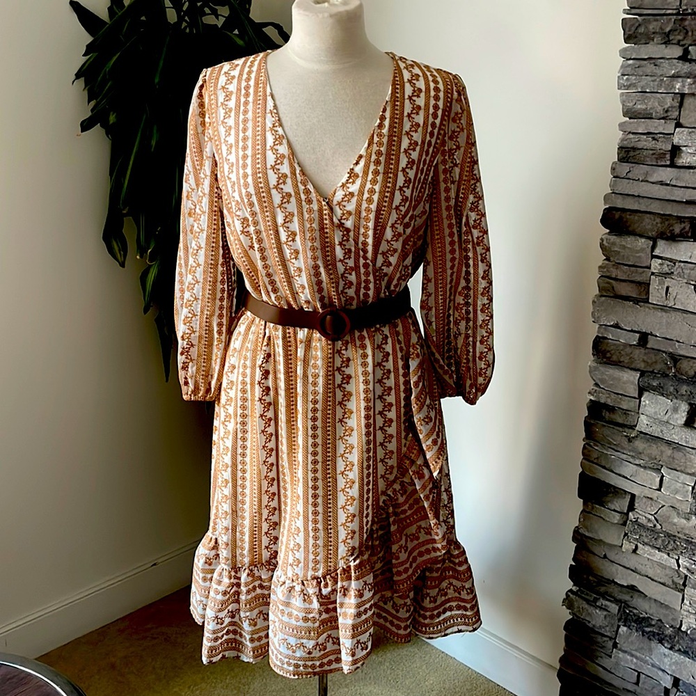 Calvin Klein embroidery dress